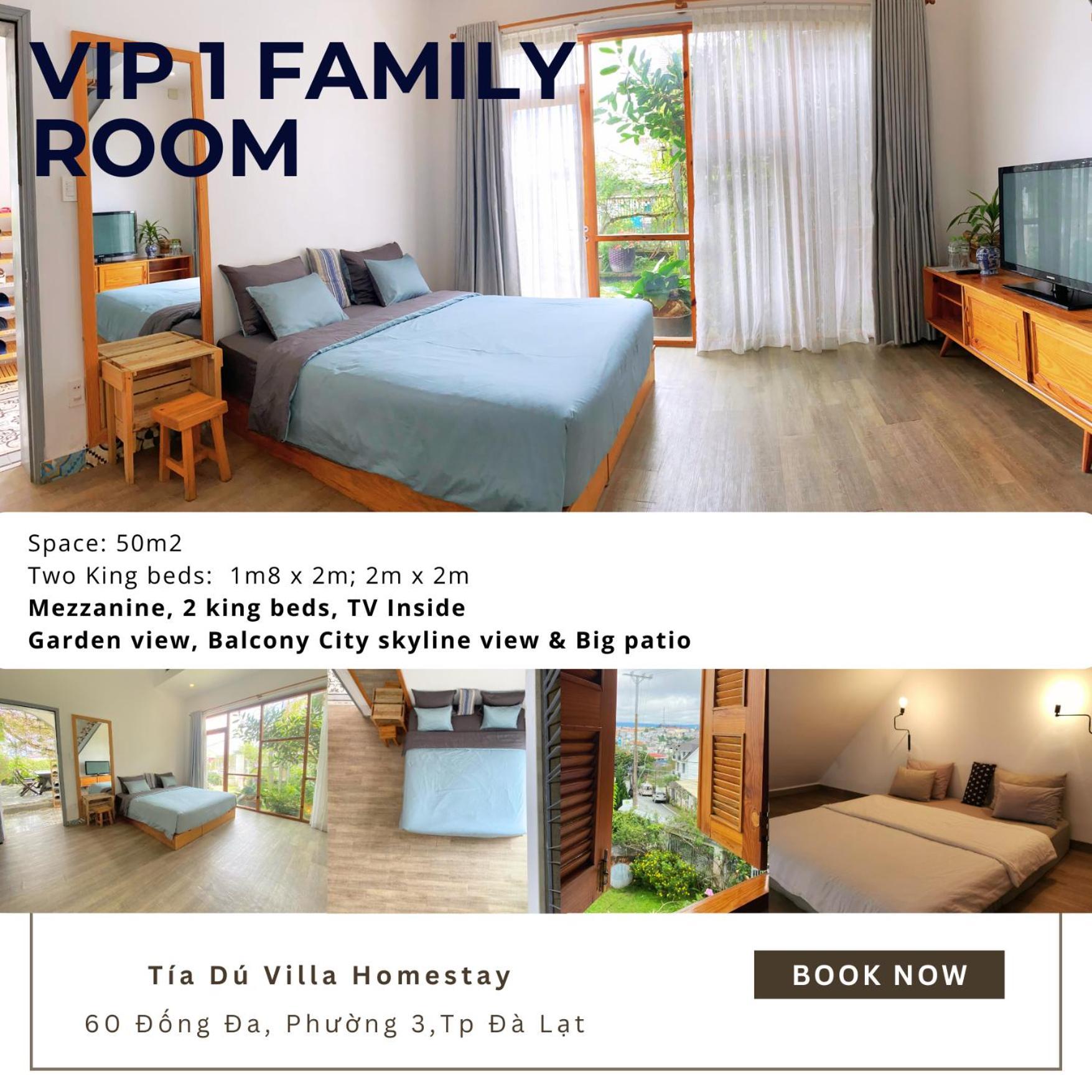 Tia Du Villa Homestay Dalat Eksteriør bilde